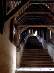 Fototapeta na wymiar escalier et toiture