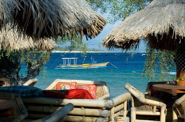 relaxing near the sea