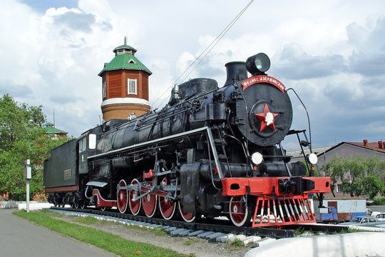 old steam locomotive.