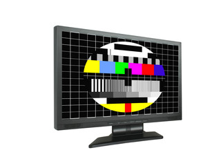 panoramic lcd with test screen