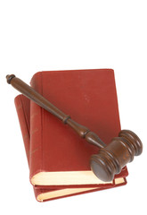 gavel and book