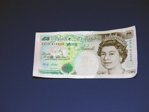 british five pound note