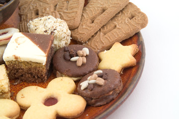plate with cooky