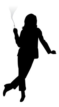 recommend clip art: smoking silhouette