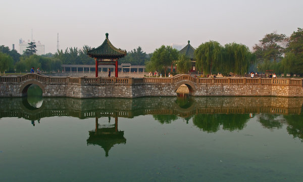 Fototapeta congtai park in handan, china
