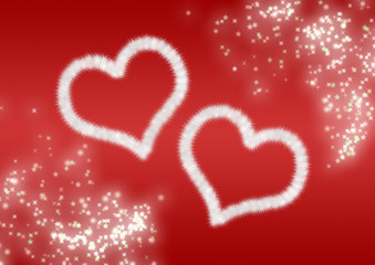 two heart background