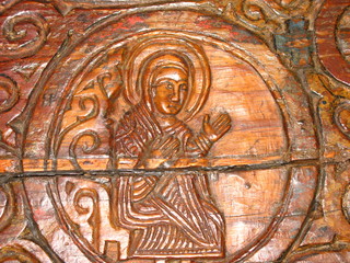 saint kung fu master wooden carving, take ii