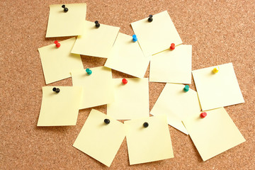 yellow post-it notes
