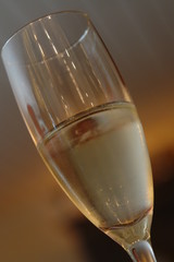 a glass of champagne