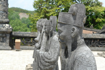 Obraz premium samurai statue