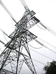 abstract electricity pylon