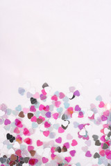 heart confetti vertical