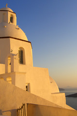 abend auf santorin