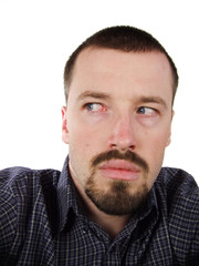 Obraz premium young male looking left