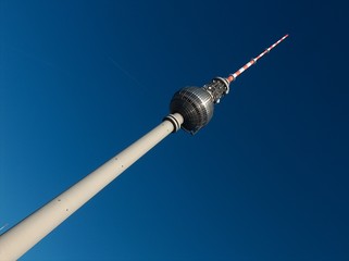 spire of a tv tower