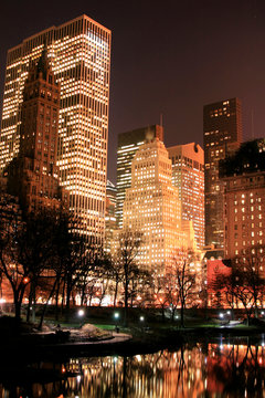 Fototapeta panoramę Central Parku i Manhattanu, Nowy Jork