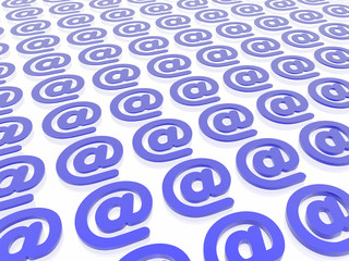 blue email background