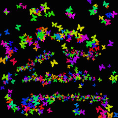 psychedelic butterflies