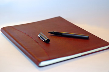stylo sur un agenda