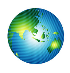 globe with grid lines