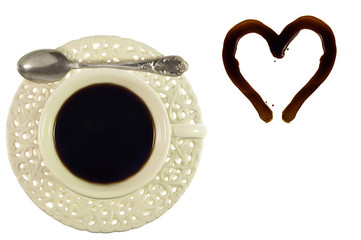 coffee cup and heart