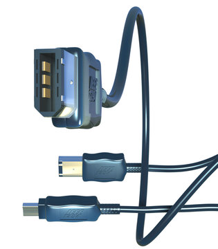 firewire black cables