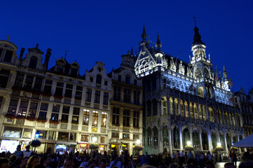 Naklejka premium grand place, bruxelles