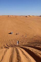 walking in the desert