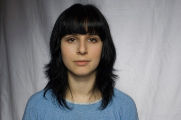blue portrait