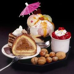 cakes and ice-cream