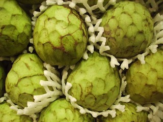 green artichokes in market barcelona