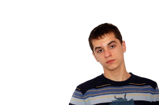 guy in striped sweater