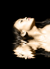 beauty - frau - wasser - wellness