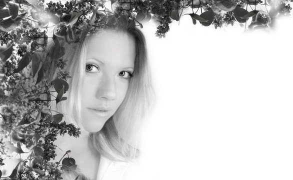   	beauty - blume - frau