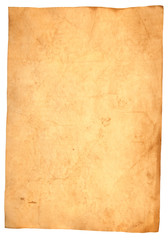 vintage  paper background isolated on white