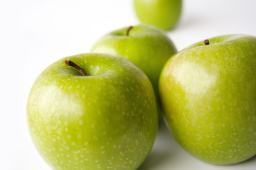 green apples fruits