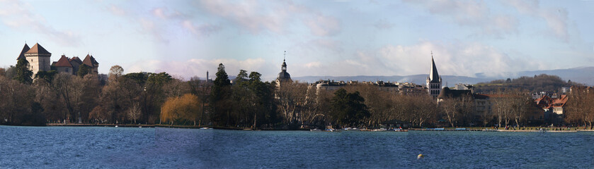 Fototapeta na wymiar Annecy krajobraz miasta