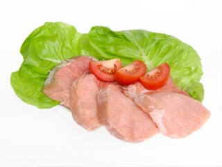 pig meat and vegetable