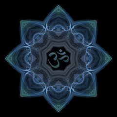 fractal lotus aum