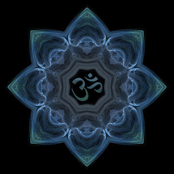 fractal lotus aum
