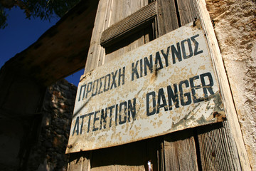 attention danger warning