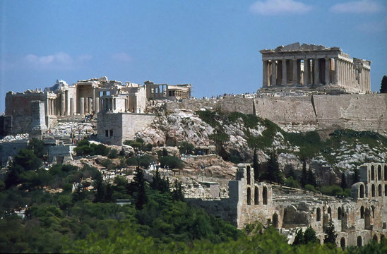 acropole d'ath&egrave;nes (gr&egrave;ce)