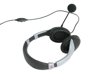 phone headset - pure white background