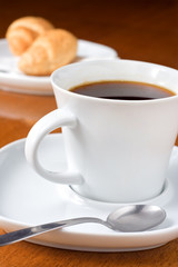 coffee and croissants