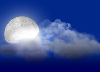 moon & cloud