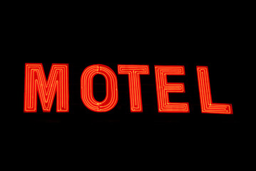 neon motel sign