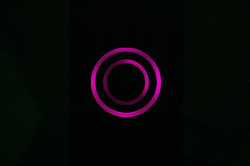 button neon pink