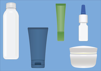 cosmetic containers.