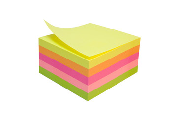 sticky notes cube