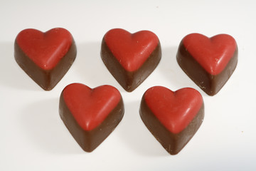 chocolate hearts